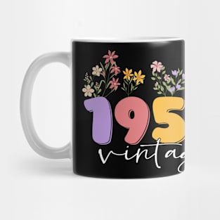 70 Years Old Vintage 1954 70th Birthday Wildflower Mug